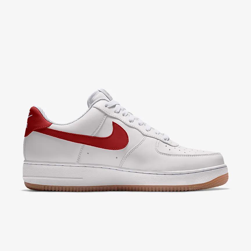 Nike Air Force 1 Low By You Nữ Trắng Đỏ